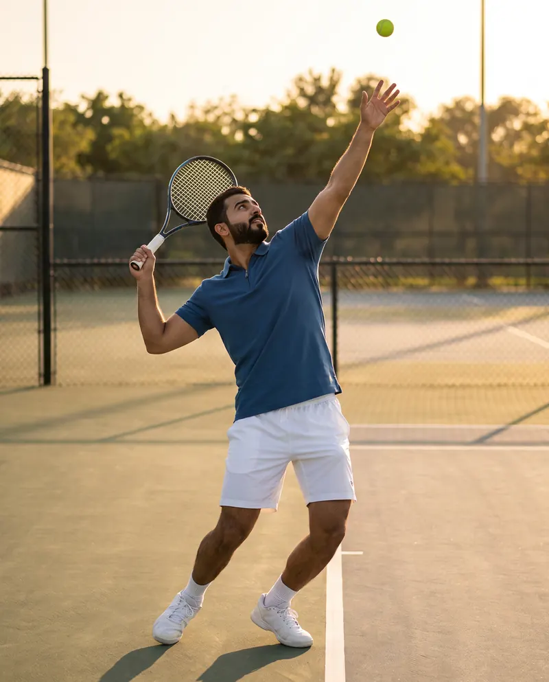 The Blue Zip Polo: Tennis, 18:45